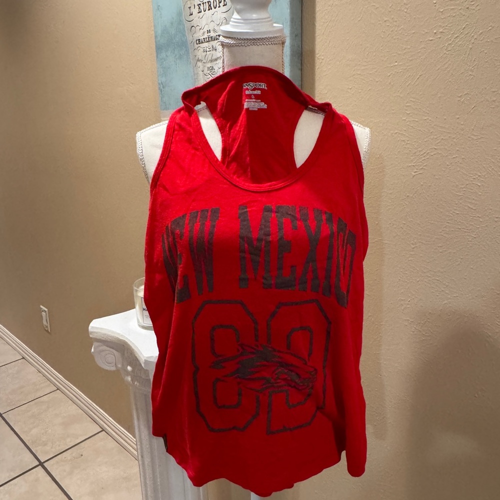 Jansport Red New Mexico Graphic Tank Top